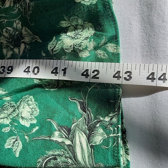 Alice + Olivia Size SP Layla Green Floral Tiered Ruffle Dress, Gently Used Cond. - Picture 13 of 16